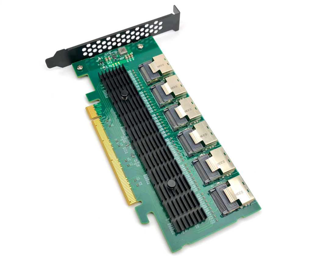 24 port PCIe to SATA expansion card