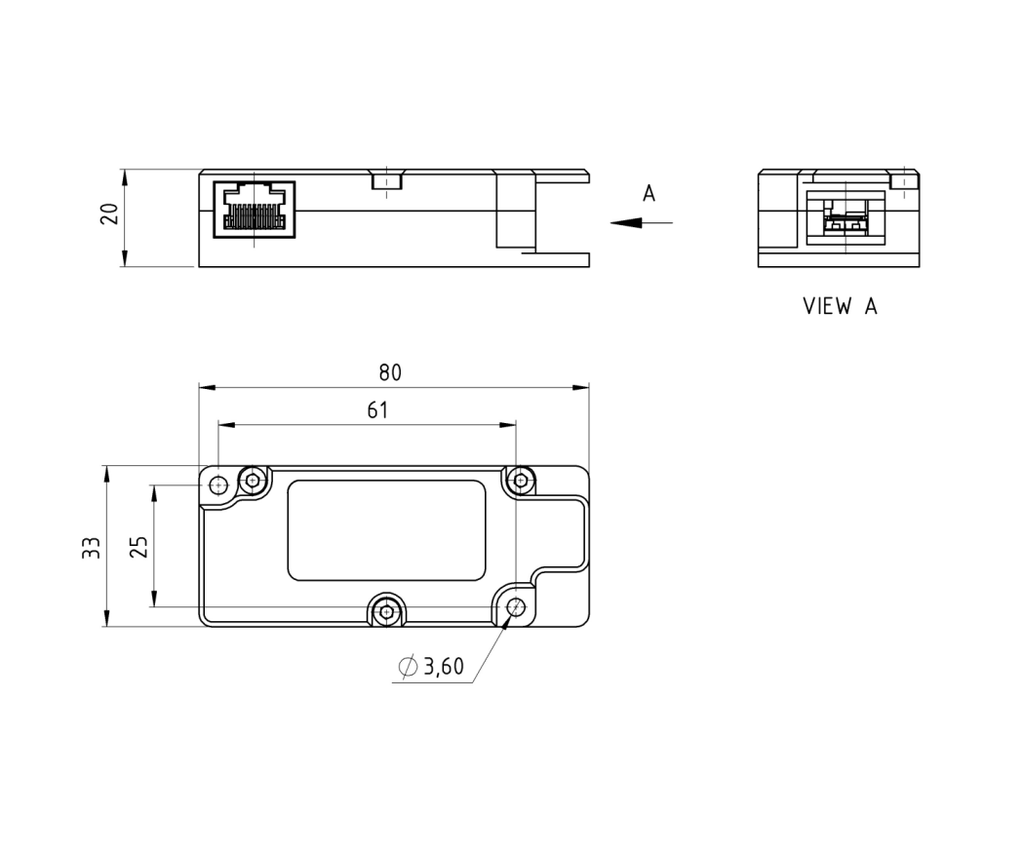 Dishy v2 original cable to RJ45 adapter - YSNEACSLDV21A